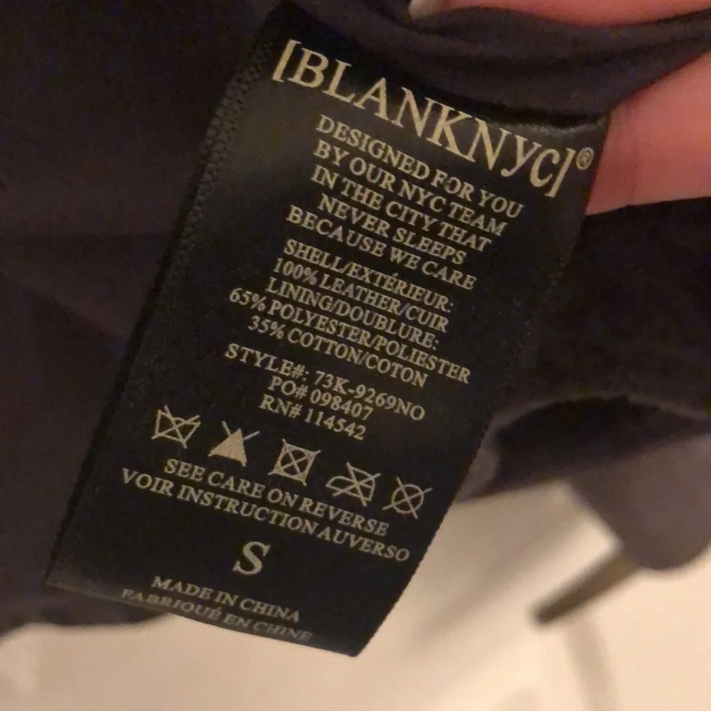 BLANK NYC Suede Moto Jacket in Grey Size Small - Picture 5 of 5